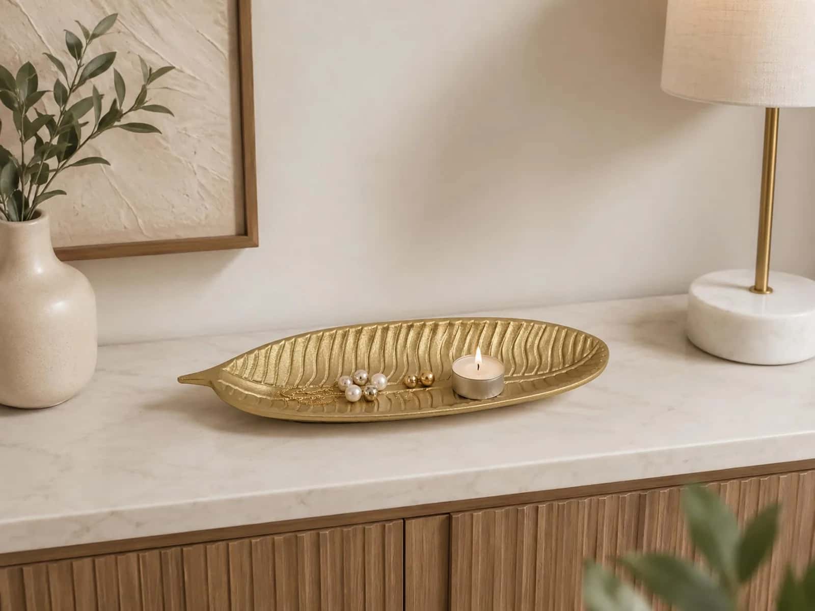 Patera ozdobna MDF liść bananowca 1 27x10x2cm – miniatura 6