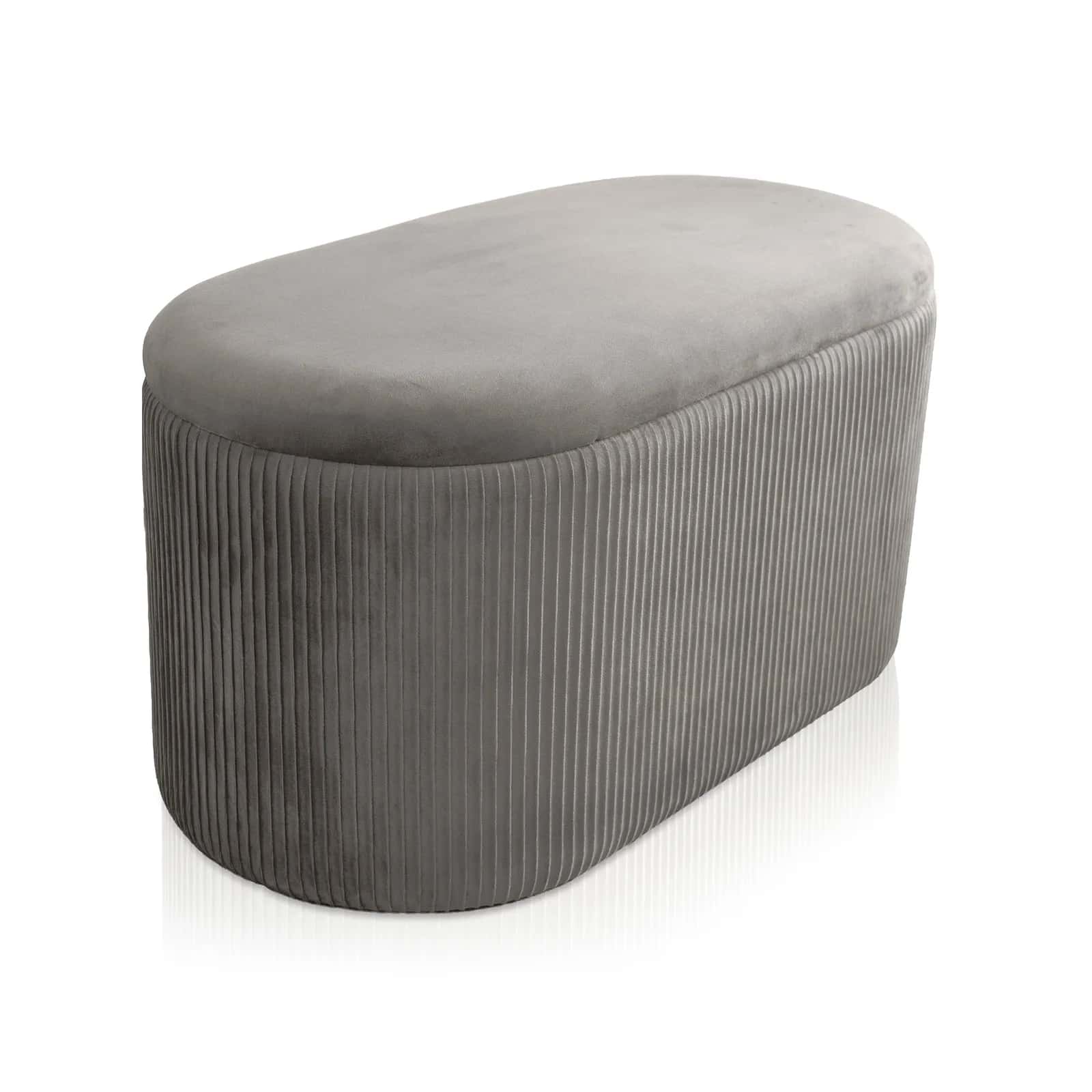 Pufa duo welur AMBROSE 80×40×40cm taupe – miniatura 1