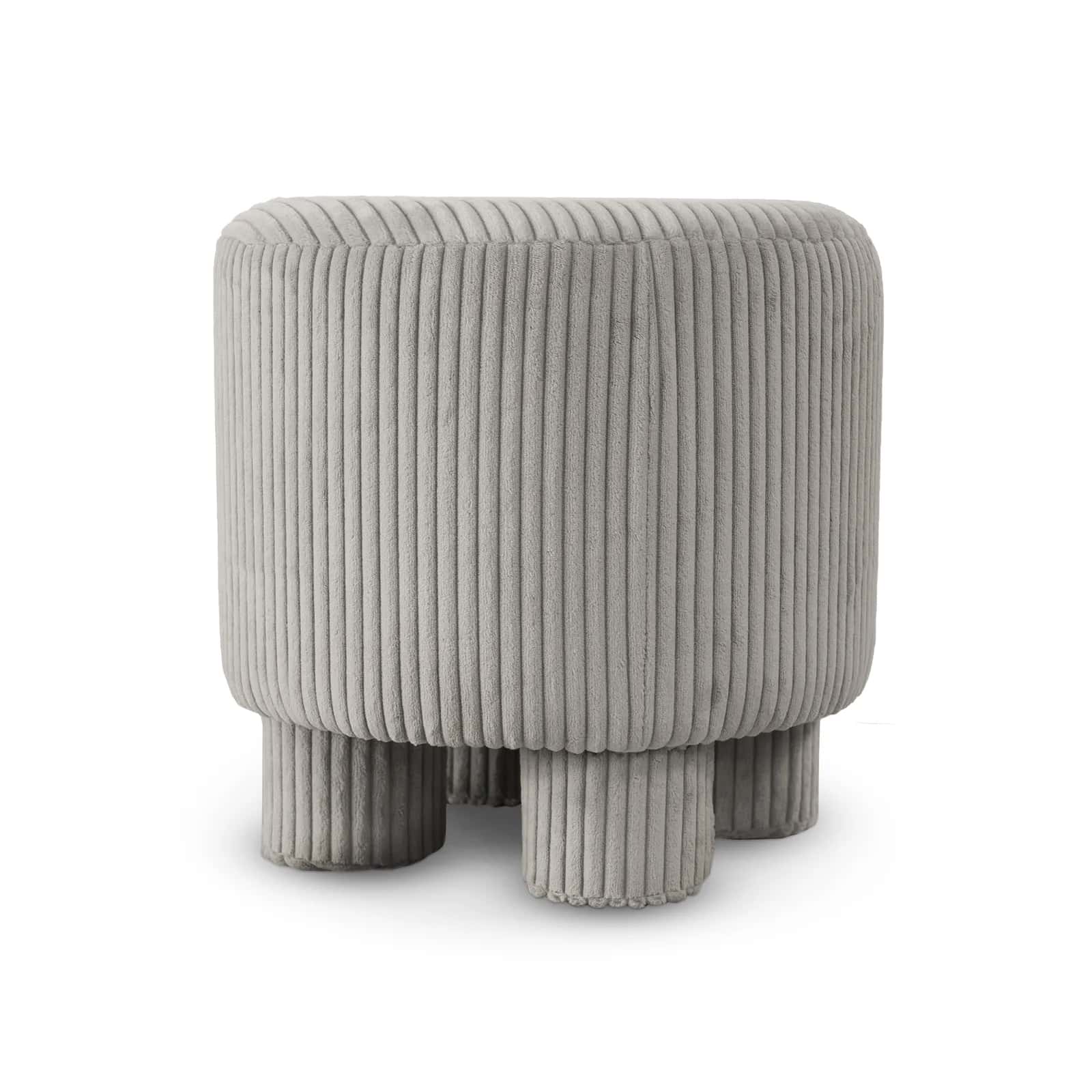 Pufa sztruks DAGMAR 40×40×40cm taupe – miniatura 1