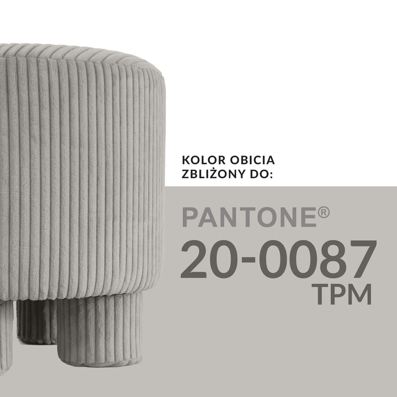 Pufa sztruks DAGMAR 40×40×40cm taupe – miniatura 5
