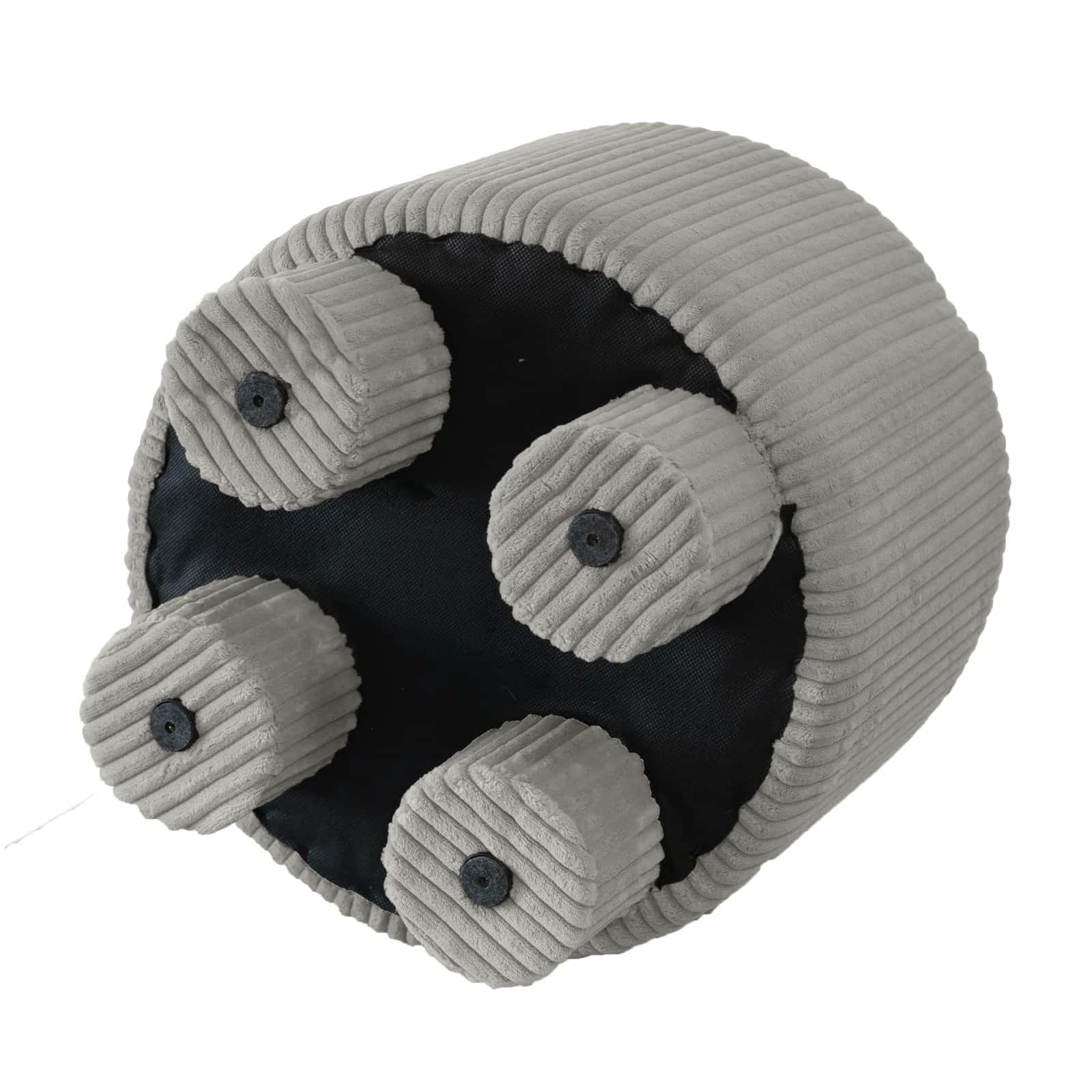 Pufa sztruks DAGMAR 40×40×40cm taupe – miniatura 7