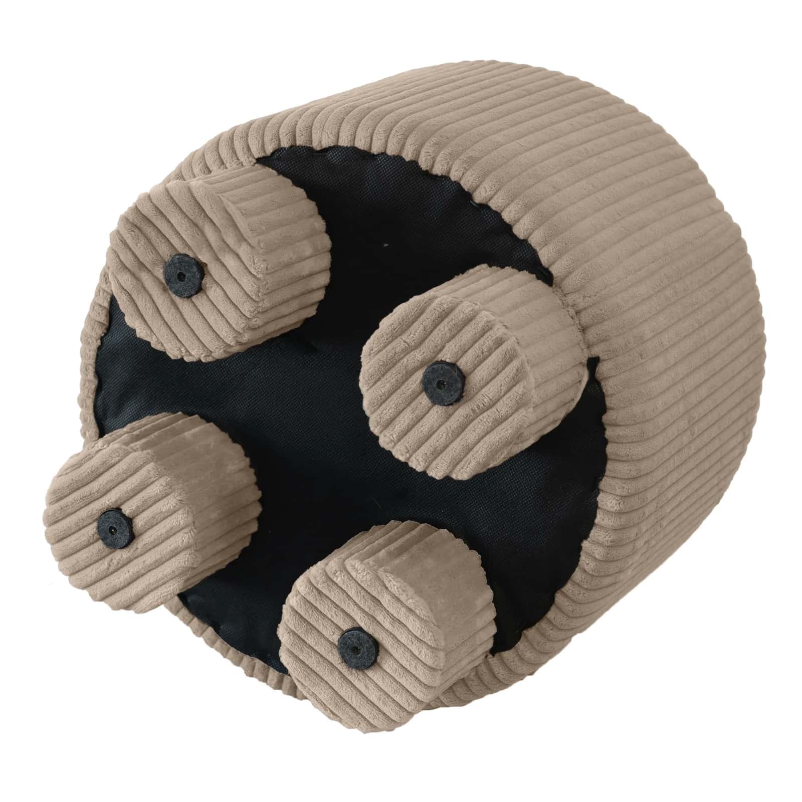 Pufa sztruks EMILIA 40×40×40cm toffie – miniatura 6