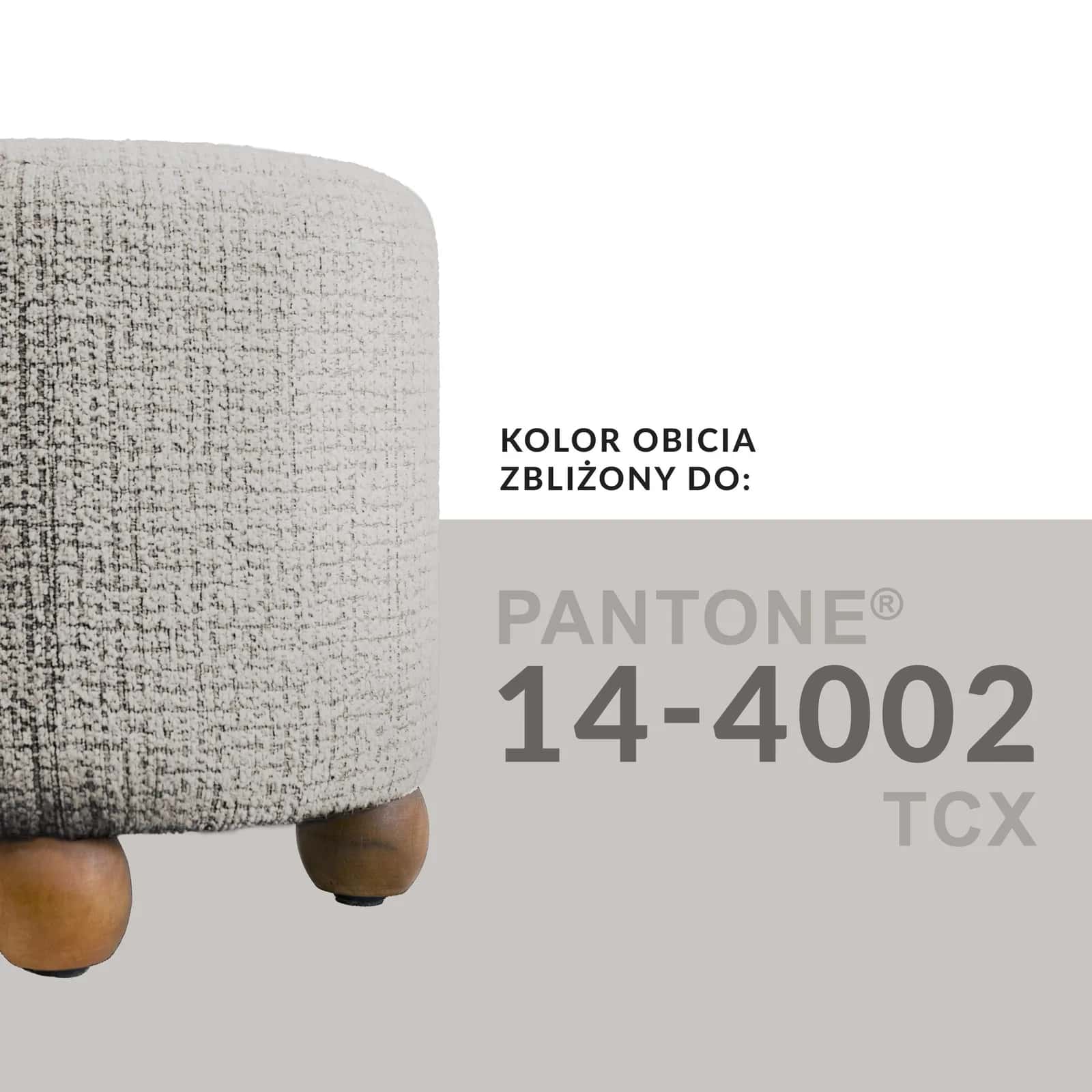 Pufa plecionka ELMER 38×38×38 taupe/orzech – miniatura 5