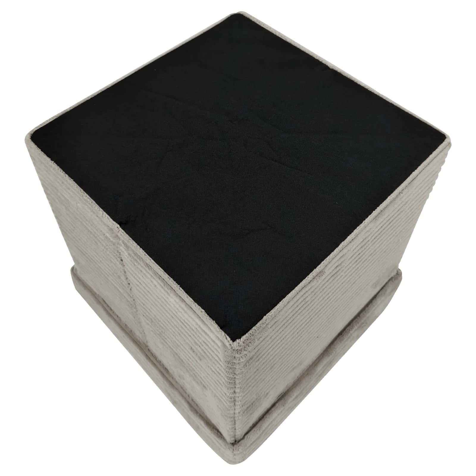 Pufa lampas TYSON 30×30×30cm taupe – miniatura 5