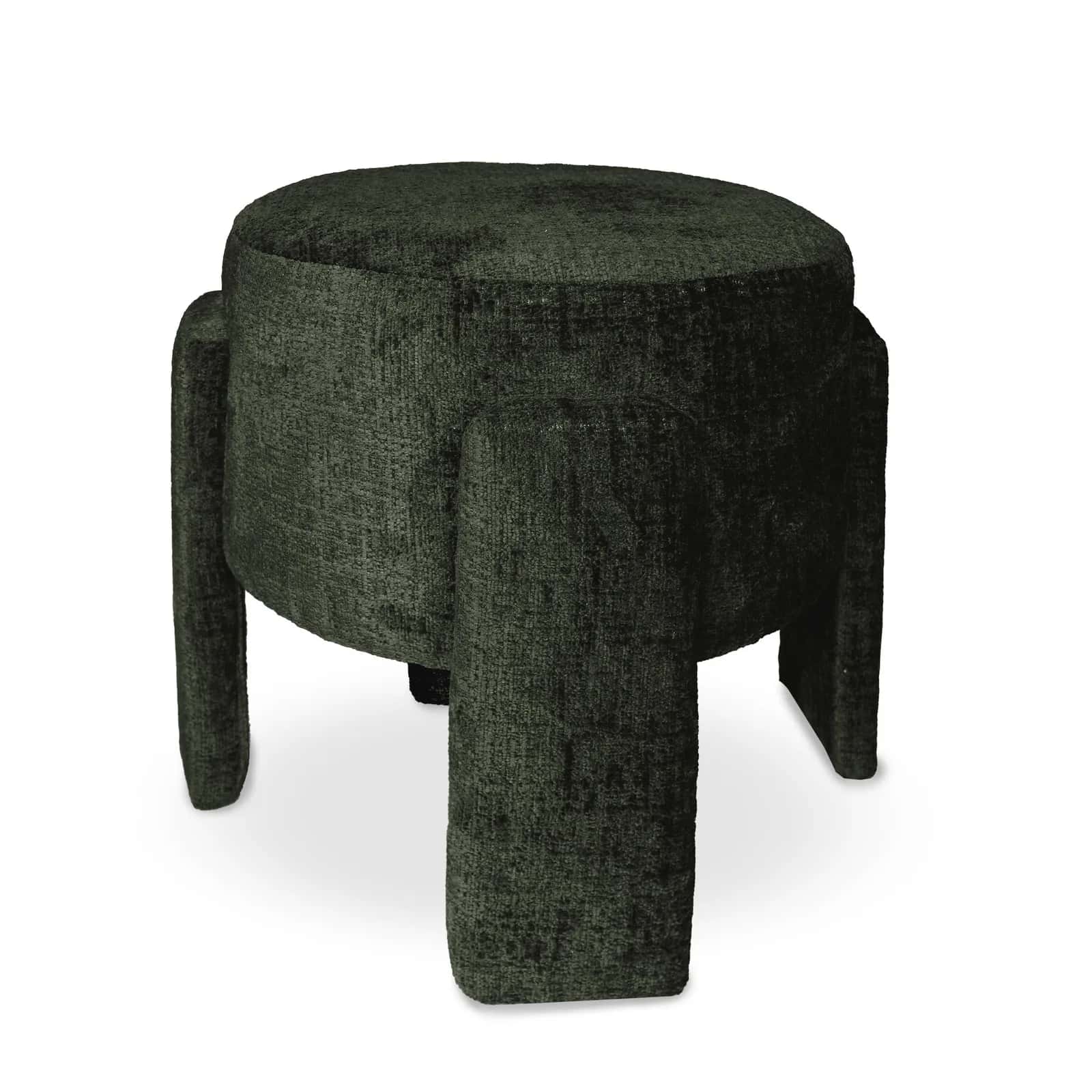 Pufa szenil WALLACE 42×42×40cm oliwka – miniatura 1