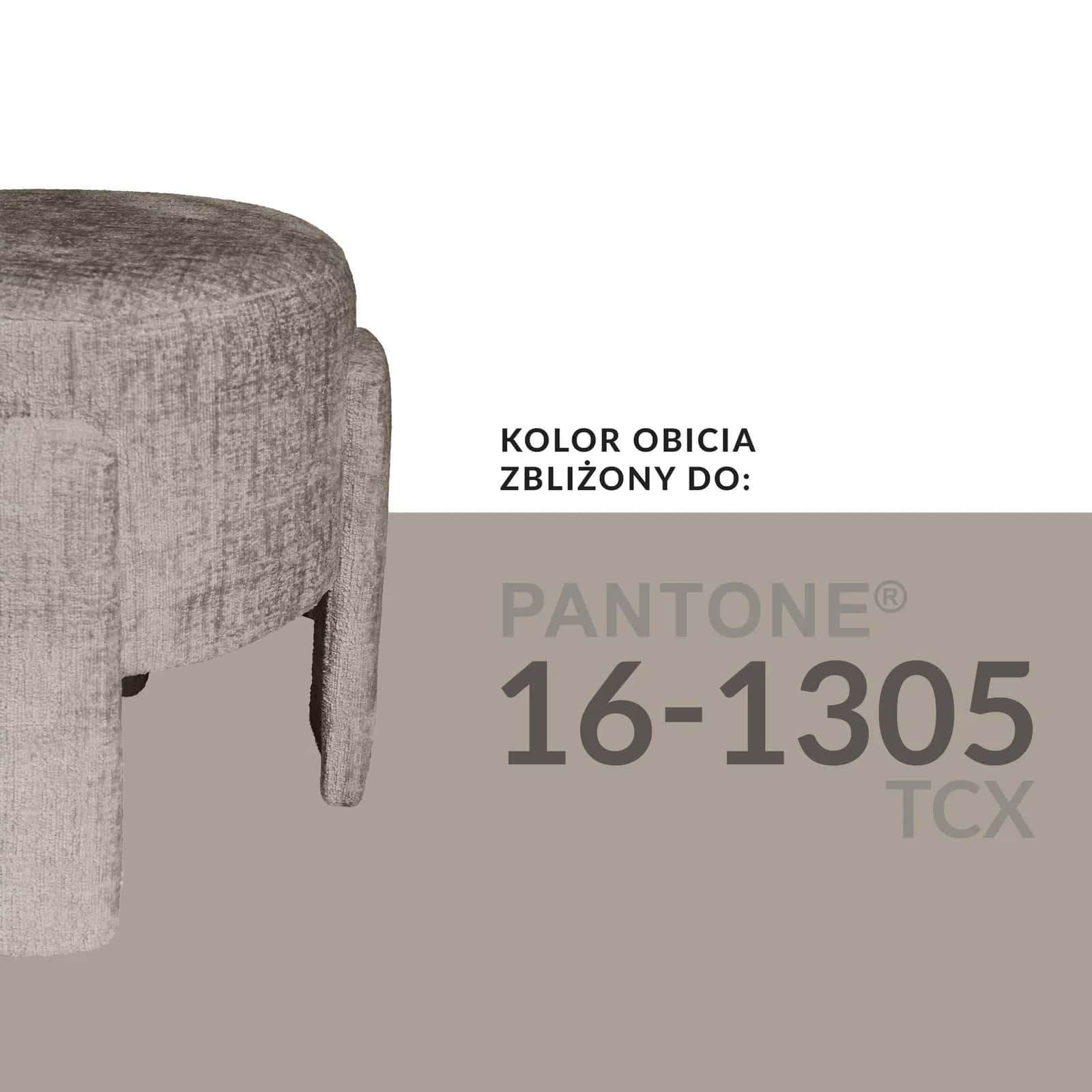 Pufa szenil WALLACE 42×42×40cm taupe – miniatura 5