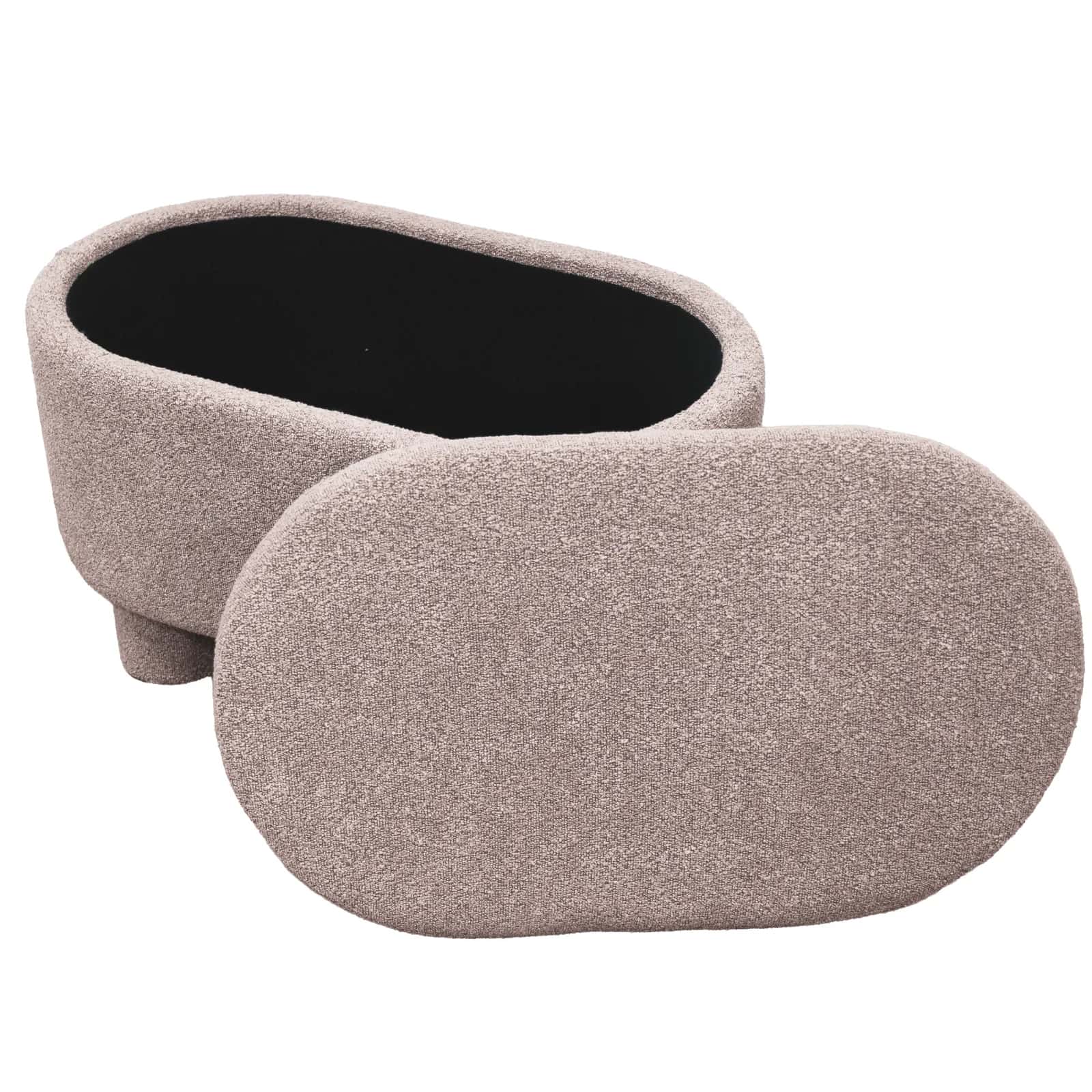 Pufa teddy duo NELLY 70×42×41cm łosoś – miniatura 5