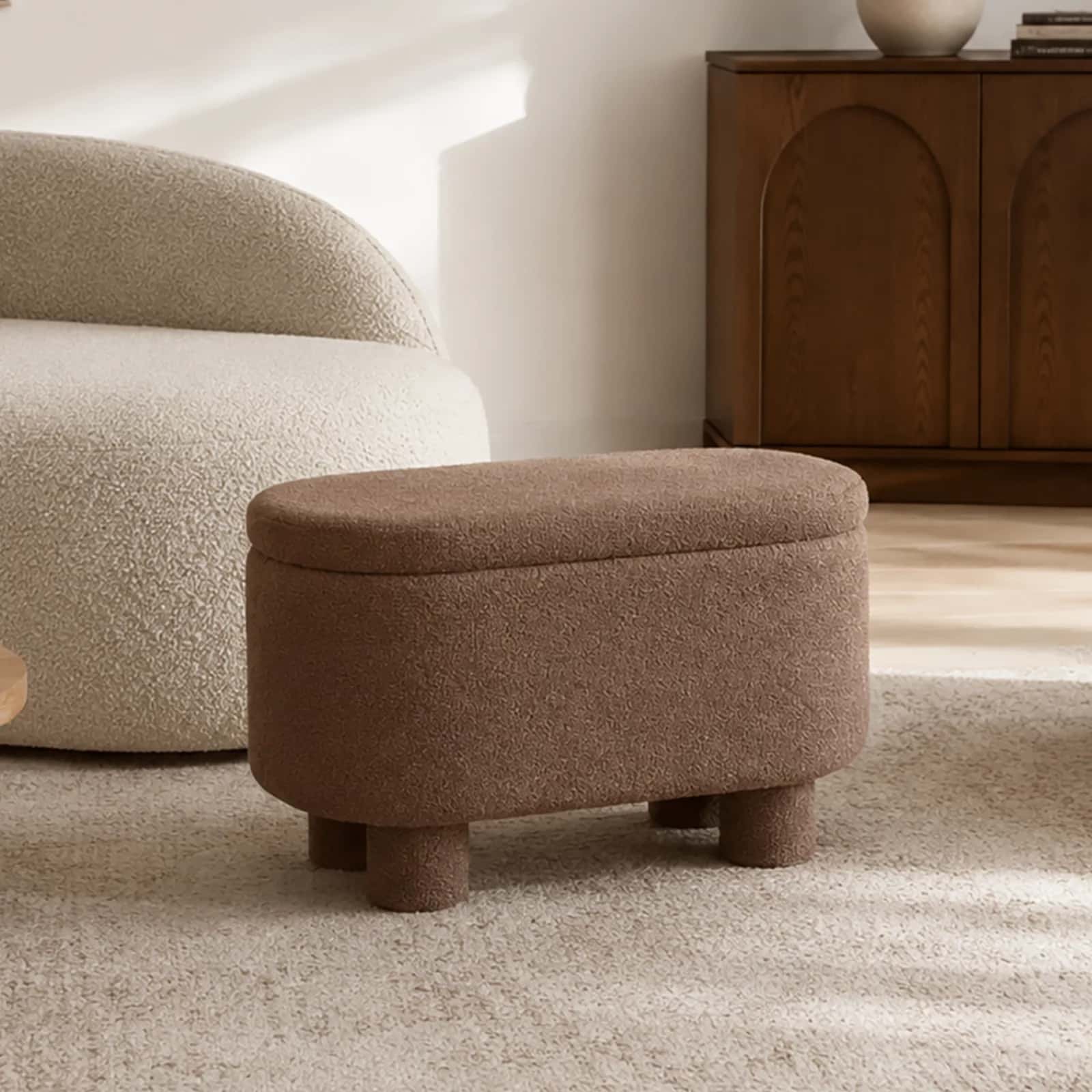 Pufa teddy duo HARRY 70×42×41cm terakota – miniatura 7