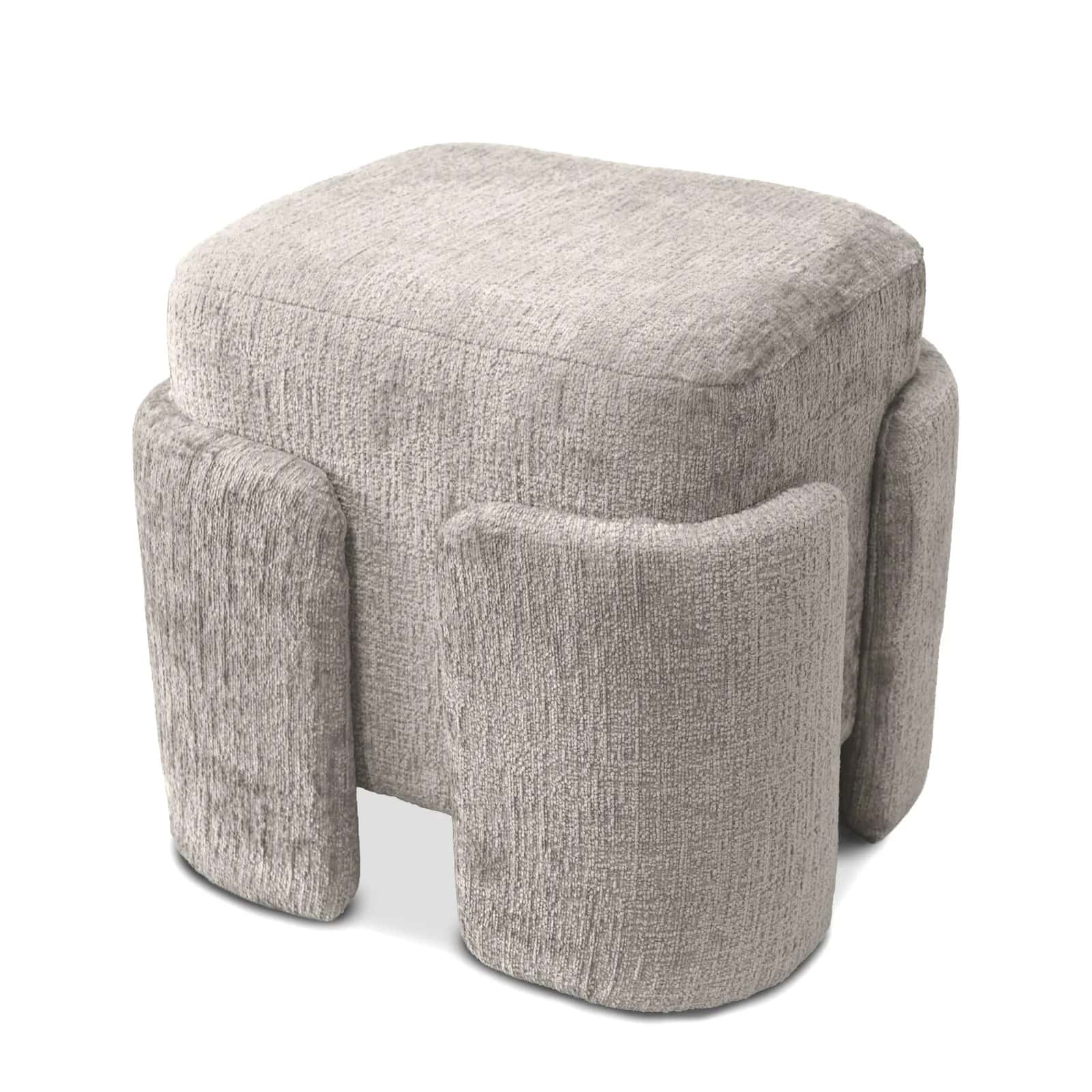 Pufa szenil PASCAL 42×37,5×40cm beż – miniatura 1