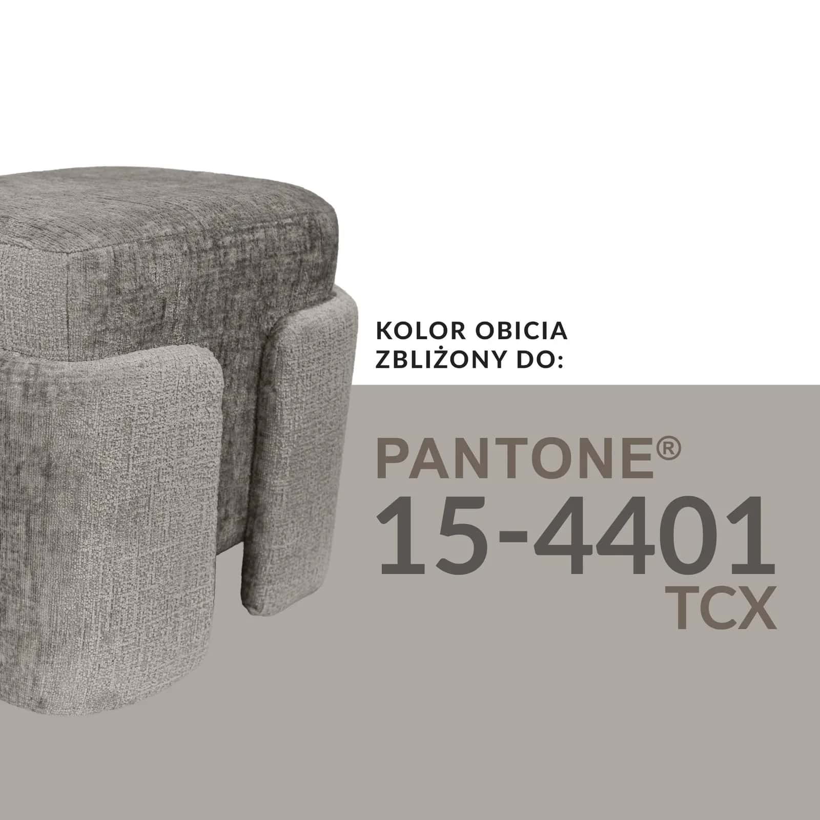 Pufa szenil PASCAL 42×37,5×40cm taupe – miniatura 5