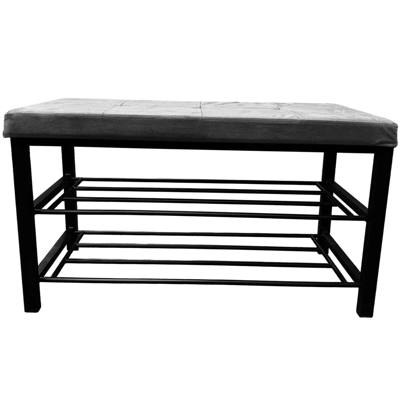 Siedzisko welur ALIDA 79×32×50cm szary – miniatura 5