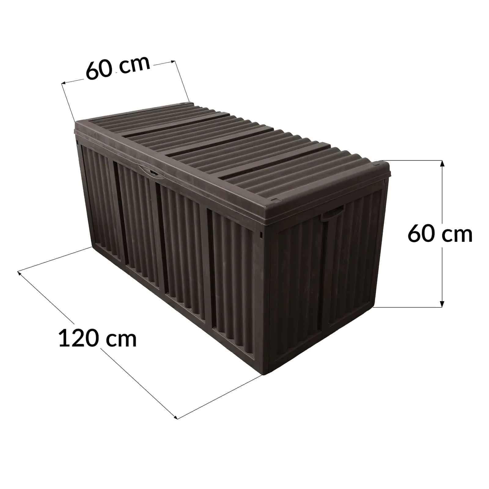 Skrzynia ogrodowa BRYCE 432L mokka – miniatura 5