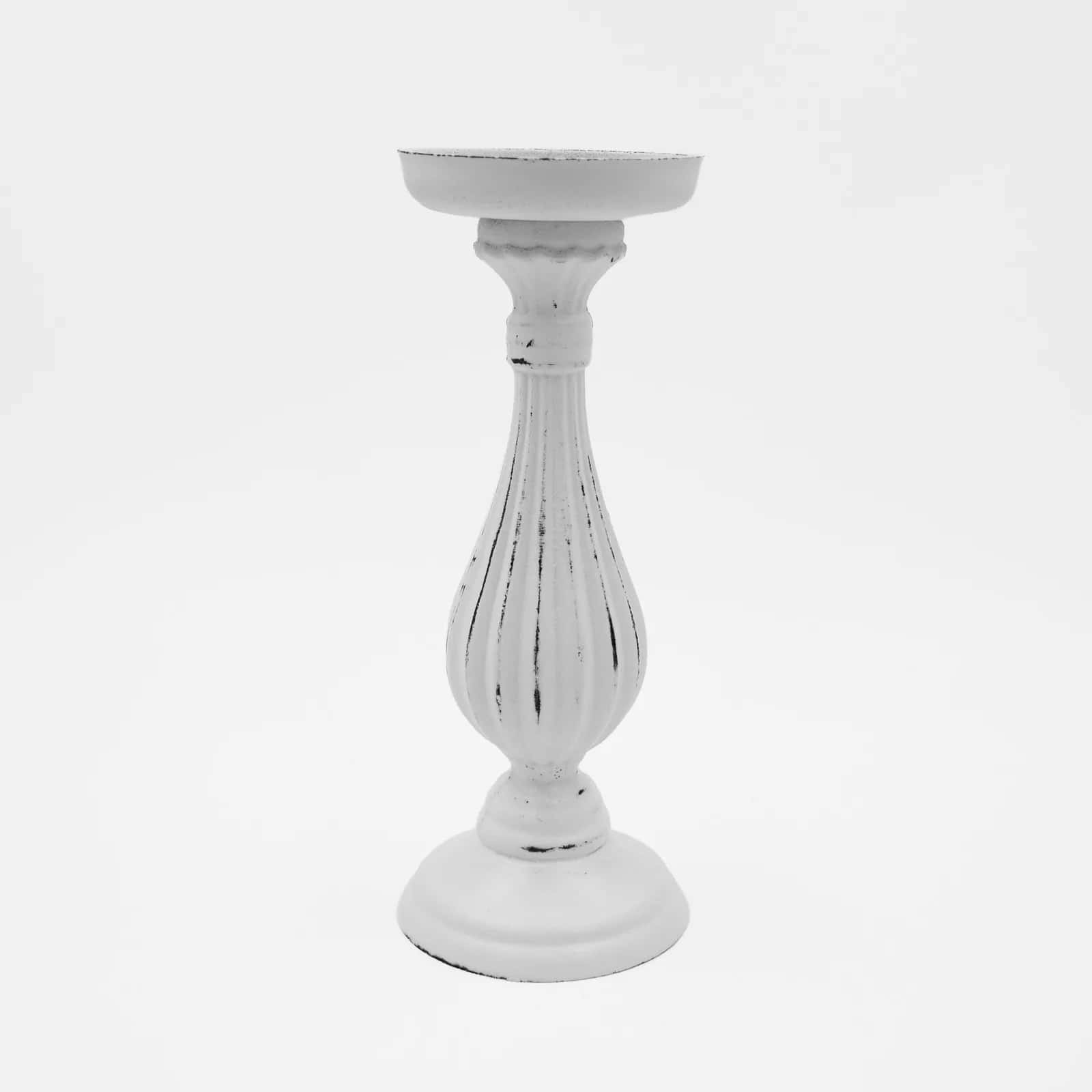 Świecznik ozdobny MDF Rustical biały – miniatura 9