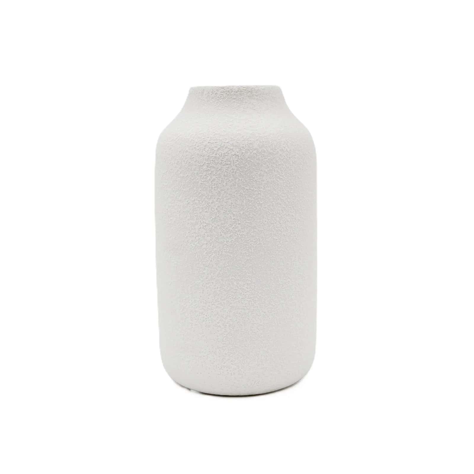 Wazon ceramiczny Tekstura 1 biały 12x22 cm – miniatura 1