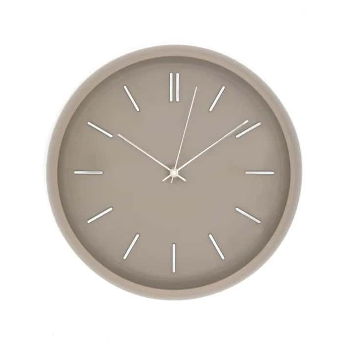 Zegar ścienny ozdobny taupe FI30cm – miniatura 1