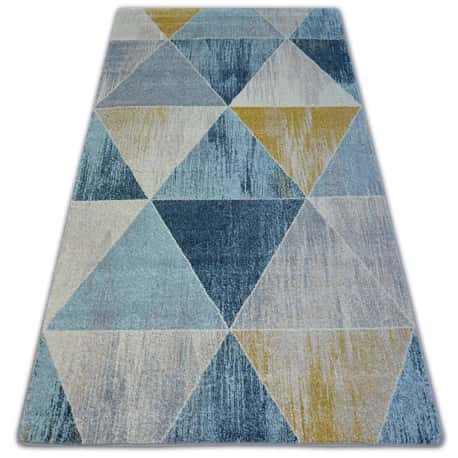 Dywan NORDIC TRIANGLE niebieski/krem G4584 – miniatura 1