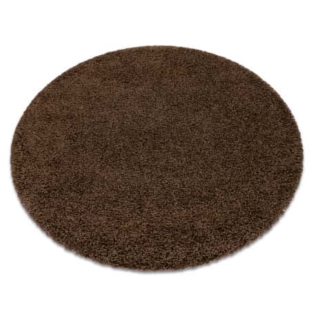 Dywan SOFFI koło shaggy 5cm brązowy – miniatura 1