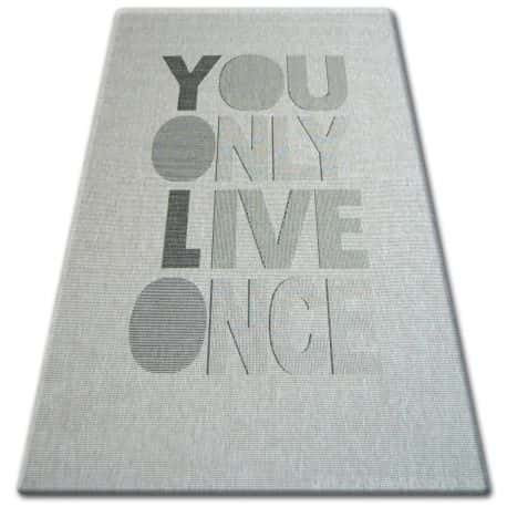 DYWAN SZNURKOWY SIZAL FLOORLUX 20272 YOLO srebrny / czarny – miniatura 1