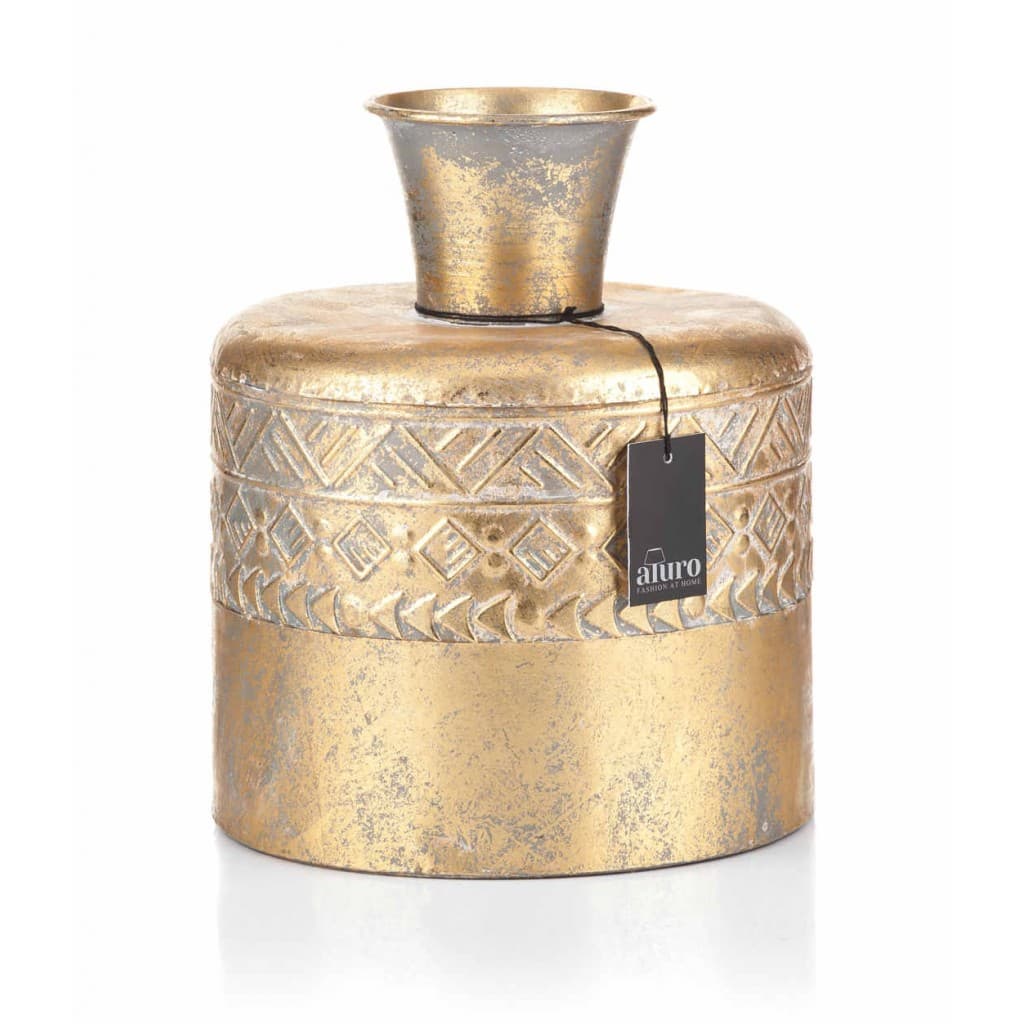 Wazon metalowy SOLCO złoty