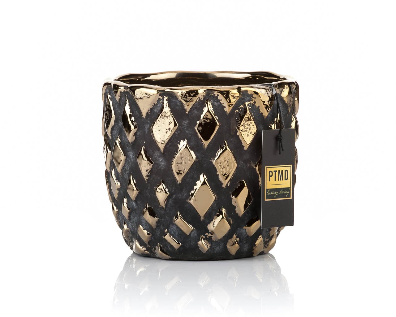 PTMD - Doniczka JUNEY złota - S