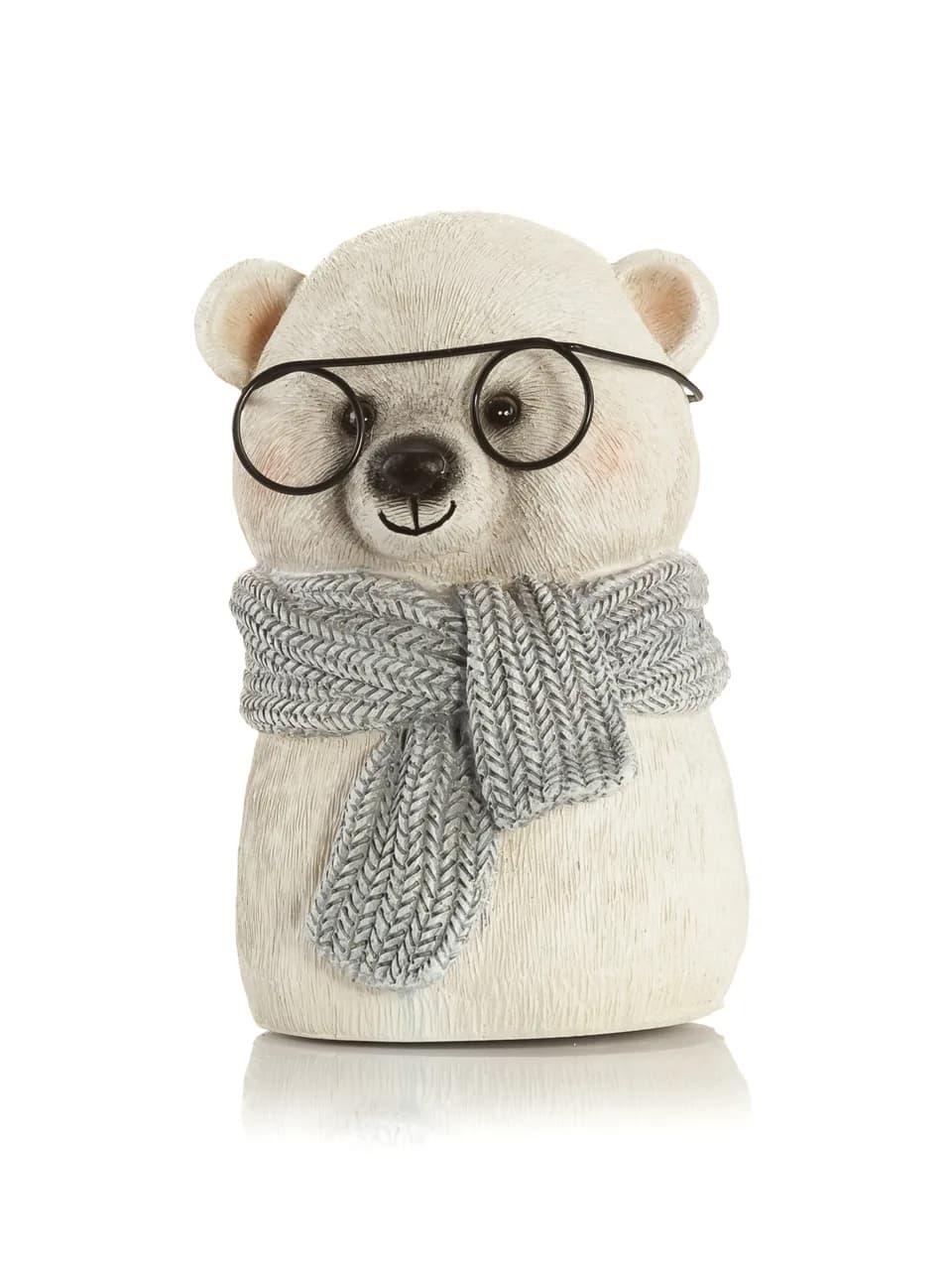Figurka miś zimowy w okularach TYMON 15 cm