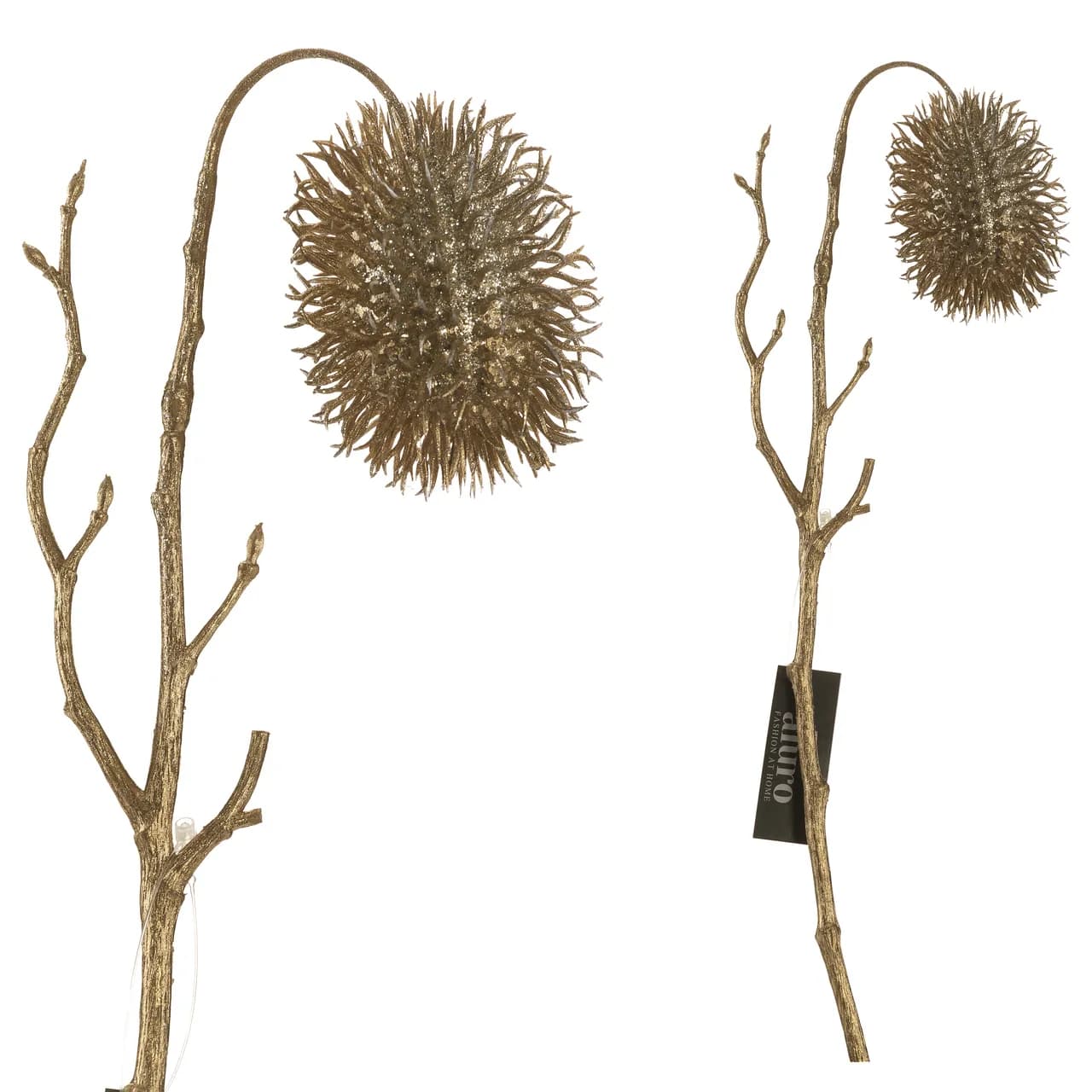 Sztuczny oset złoty CARLINA 45 cm