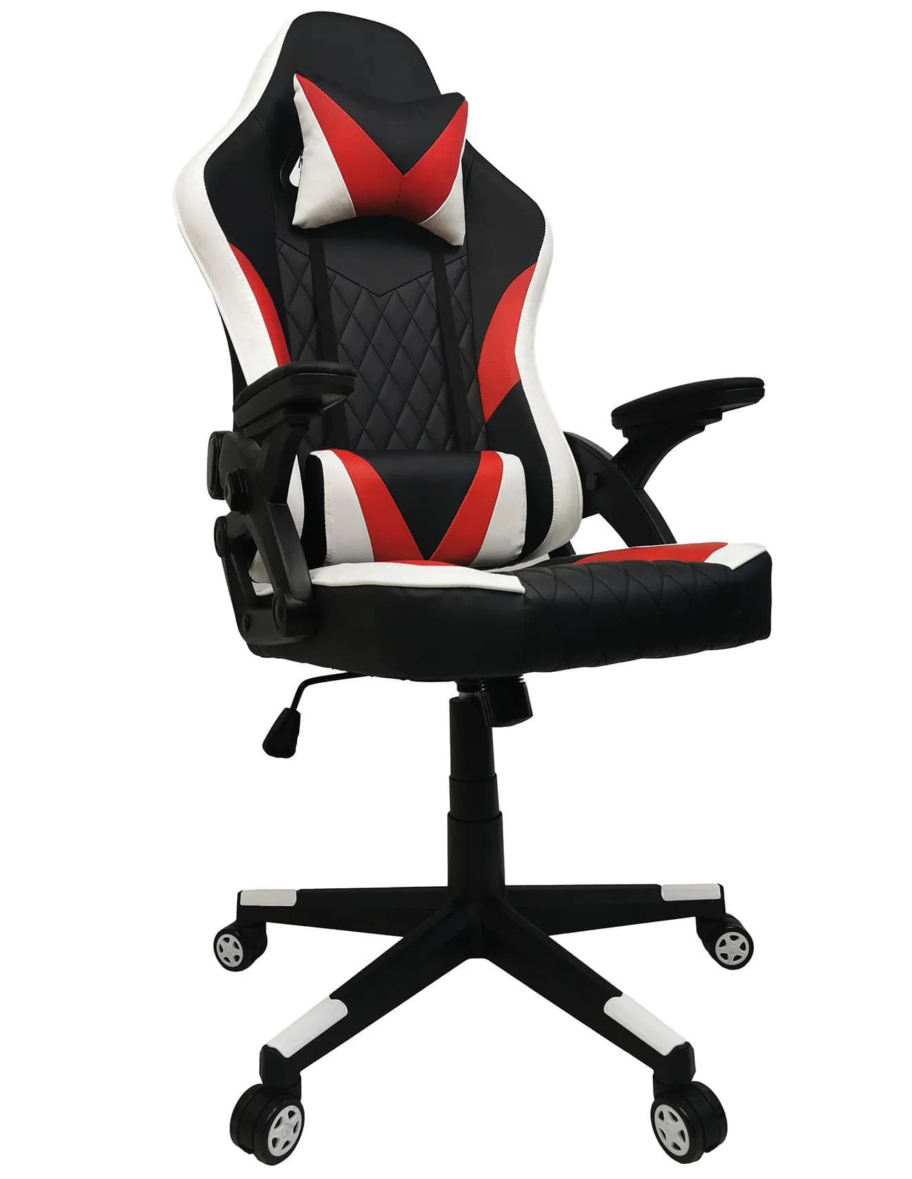 KG106 krzesło gamingowy CZA/CZER/BIAŁY