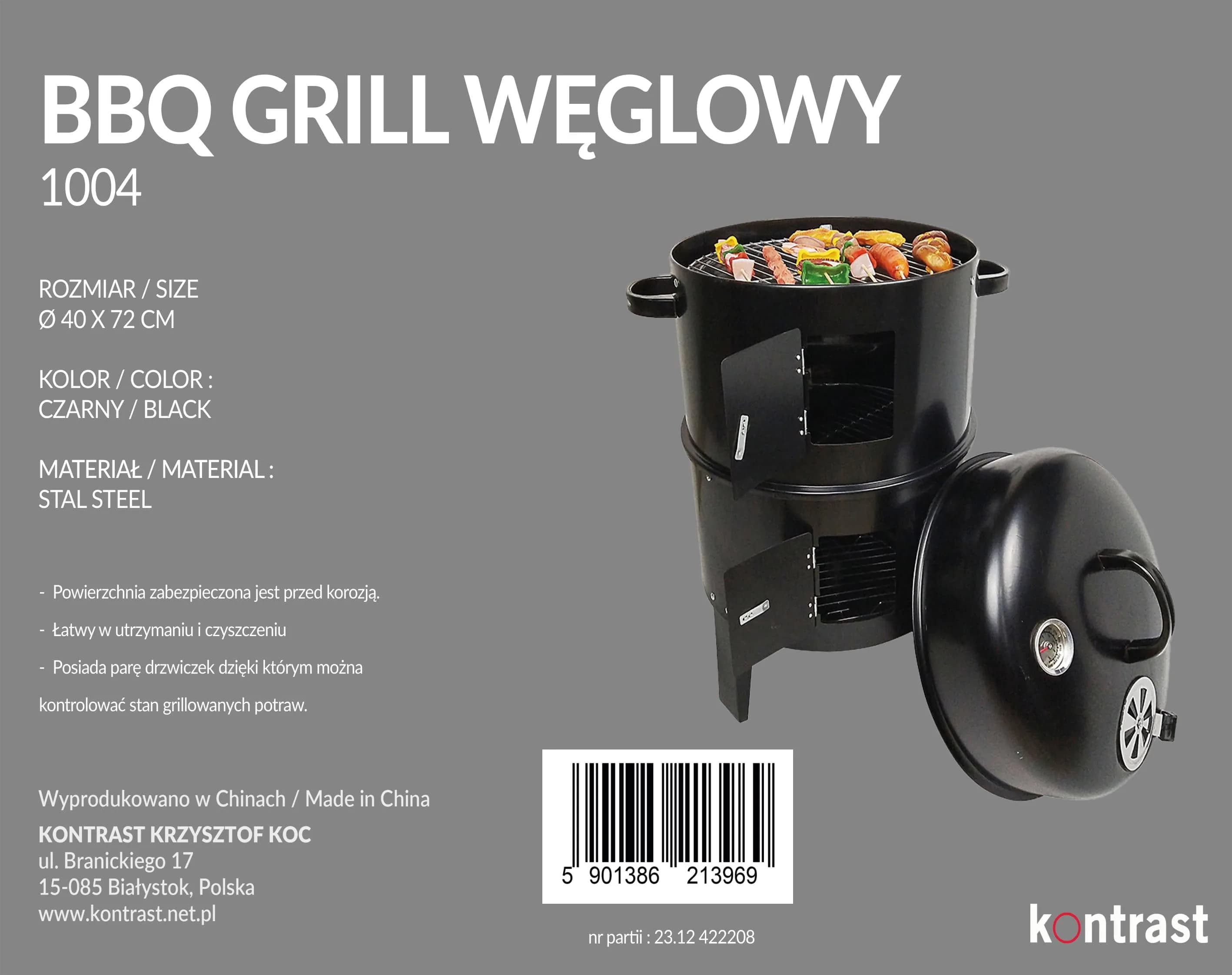 BBQ1004 grill węglowy