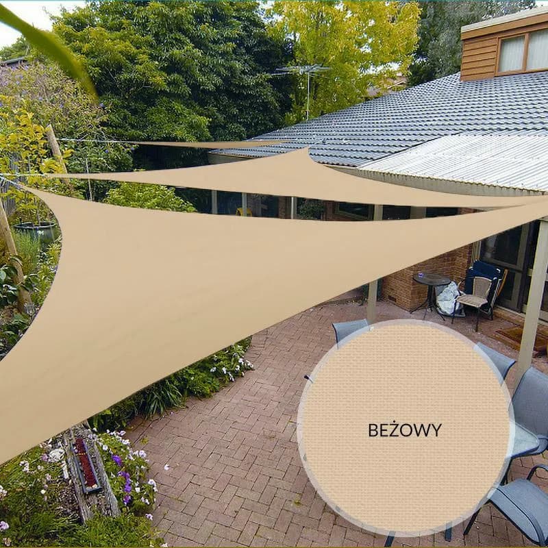 Żagiel przeciwsłoneczny 5x5x5m beż
