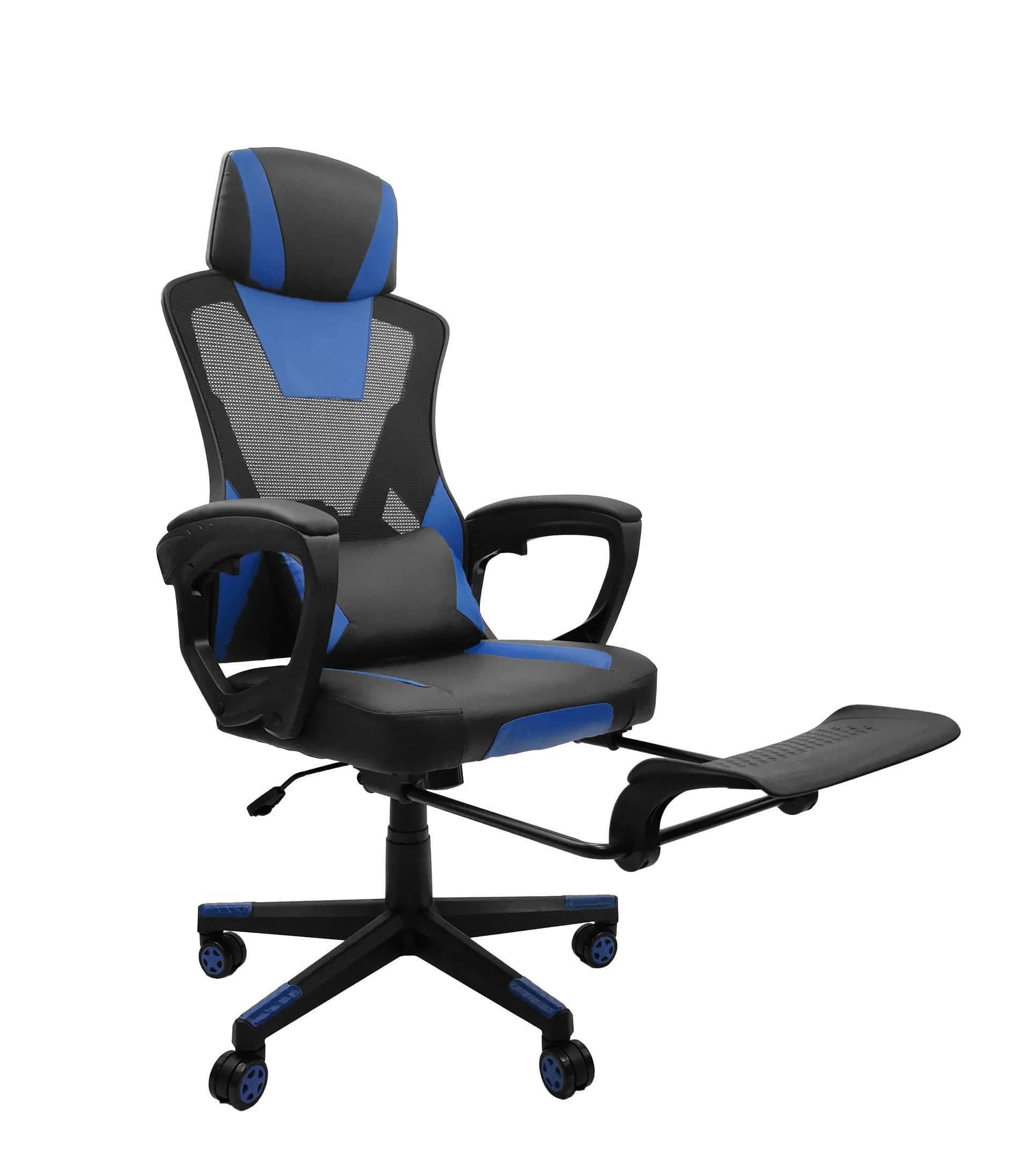 KG100 fotel gamingowy CZARNY/NIEBIESKI + P