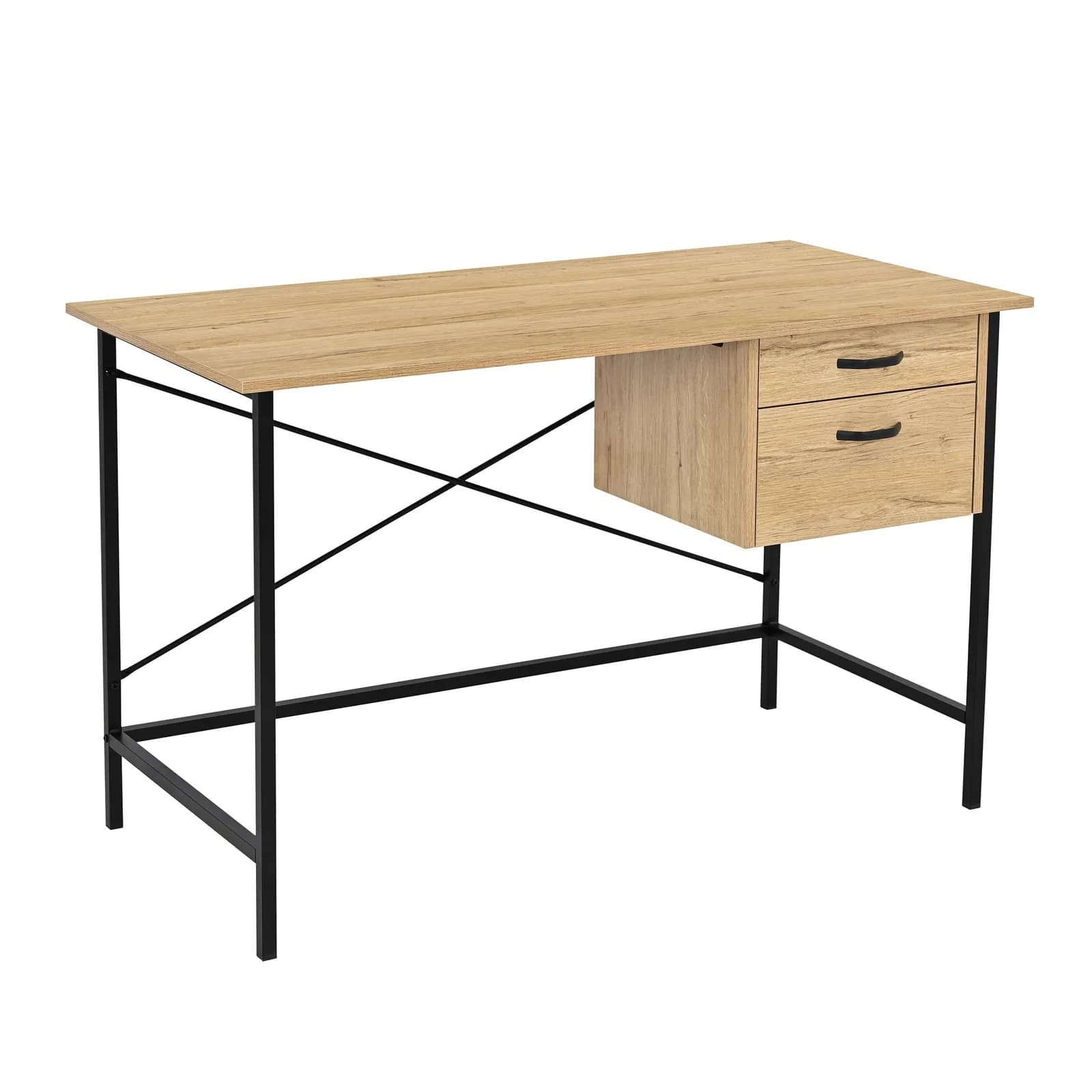 BB107 Biurko 120x60 dąb nogi czarne