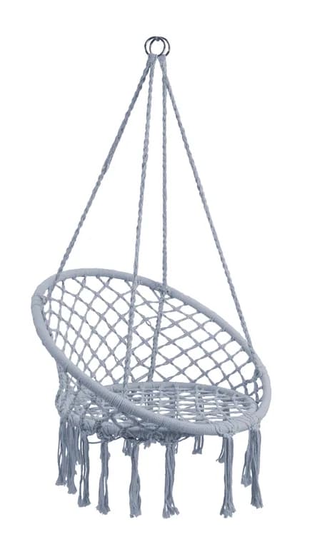 Bocianie gniazdo boho QUENTIN 2 Ø82 cm szary