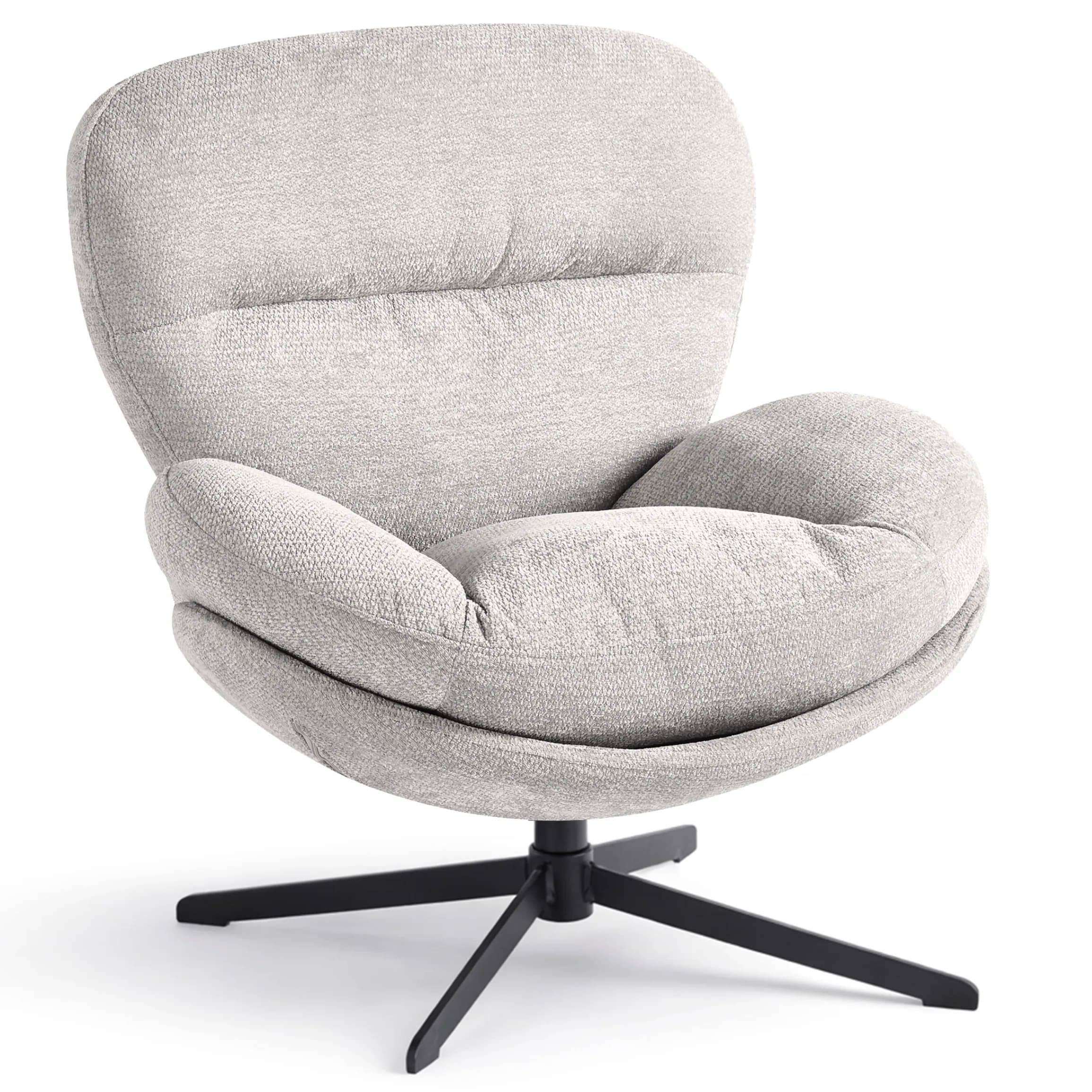 FO107 Fotel Nest SZEN. Szary DW