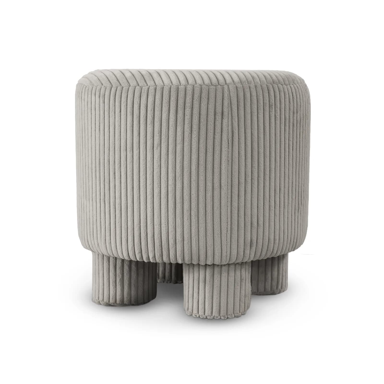 Pufa sztruks DAGMAR 40×40×40cm taupe