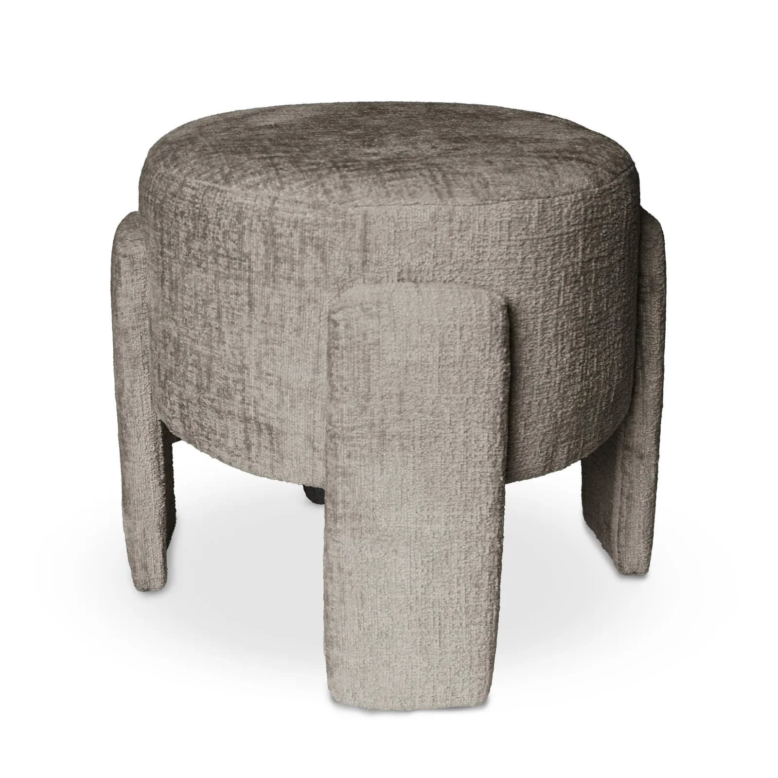 Pufa szenil WALLACE 42×42×40cm taupe