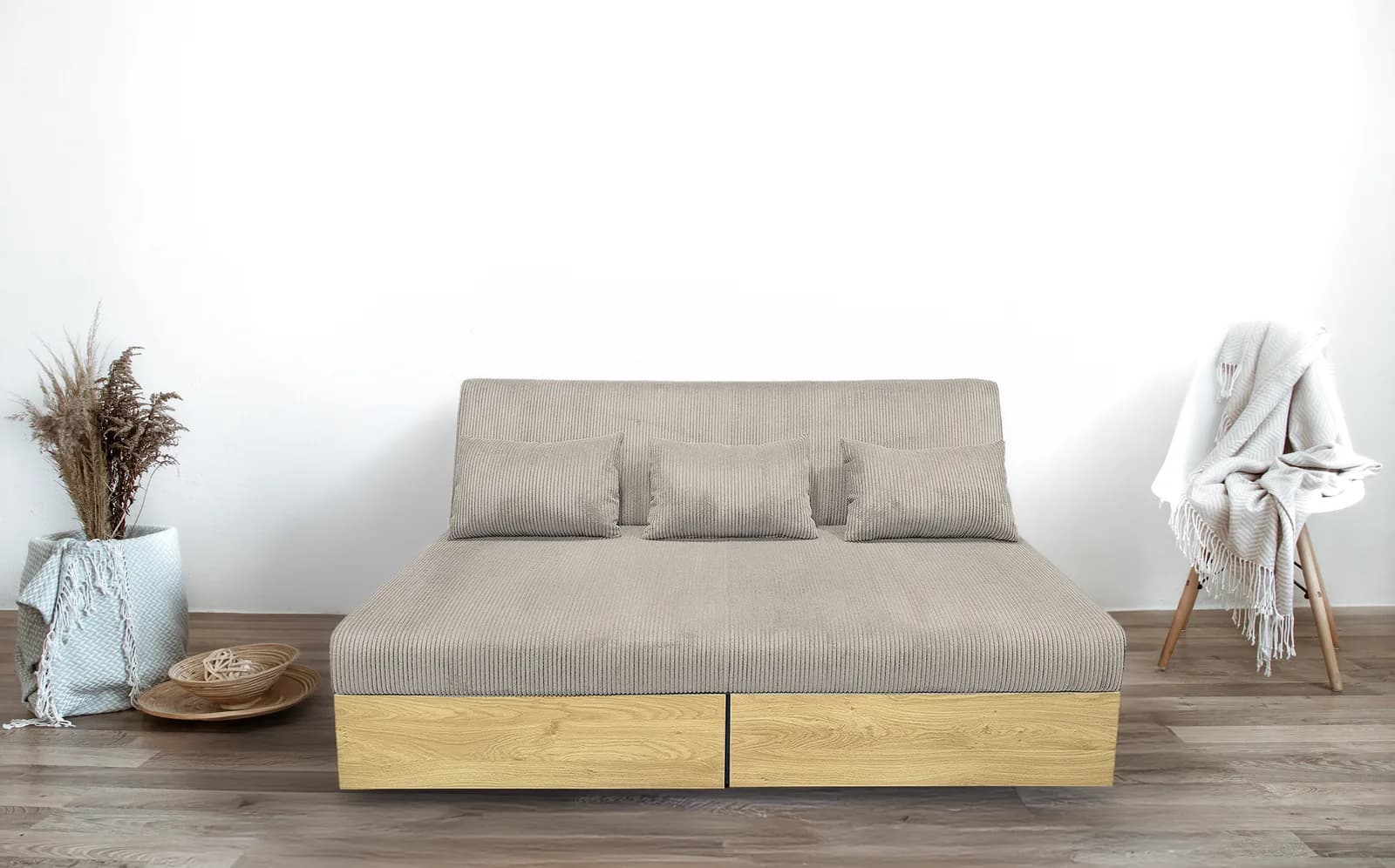 Sofa sztruks ISIDOR beż