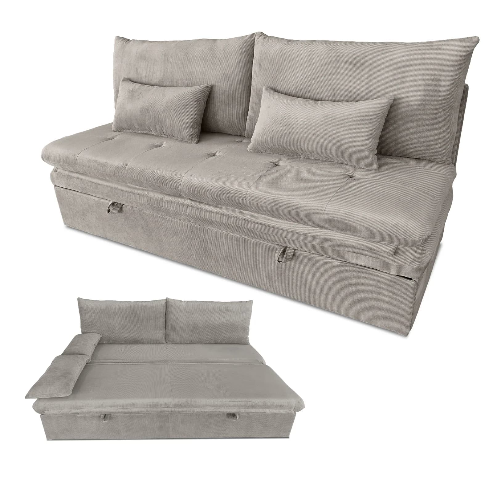 Sofa sztruks CHLOE beż