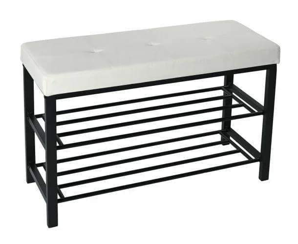Siedzisko welur ALIDA 79×32×50cm beż