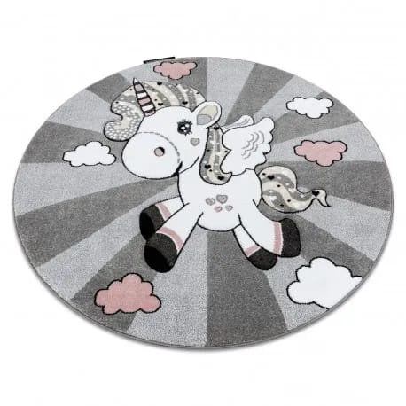 Dywan PETIT UNICORN JEDNOROŻEC koło – zdjęcie 1