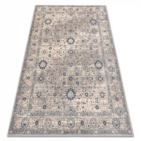 Dywan NAIN Ornament, ramka 7586/51635 beż / niebieski – zdjęcie 1