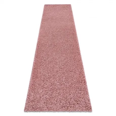 Dywan, Chodnik SOFFI shaggy 5cm różowy - do kuchni, przedpokoju, na korytarz – zdjęcie 1