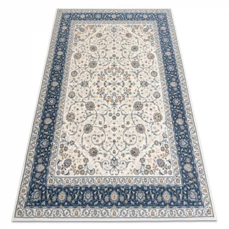 Dywan NAIN Ramka ornament 7179/51913 beż / granat – zdjęcie 1