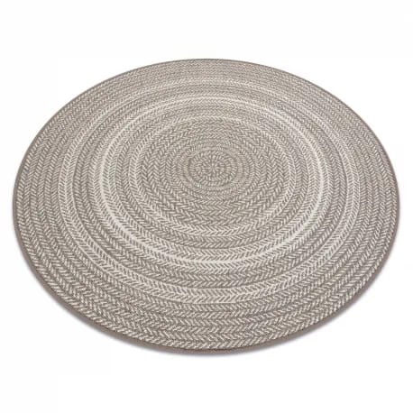 Dywan koło SZNURKOWY SIZAL FLAT 48837686 Boho, warkocz, plecionka – zdjęcie 1