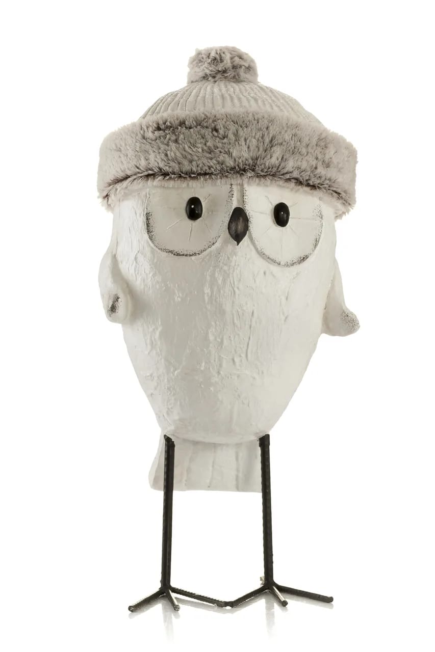 Figurka sowa zimowa SNOWY 52 cm – zdjęcie 1