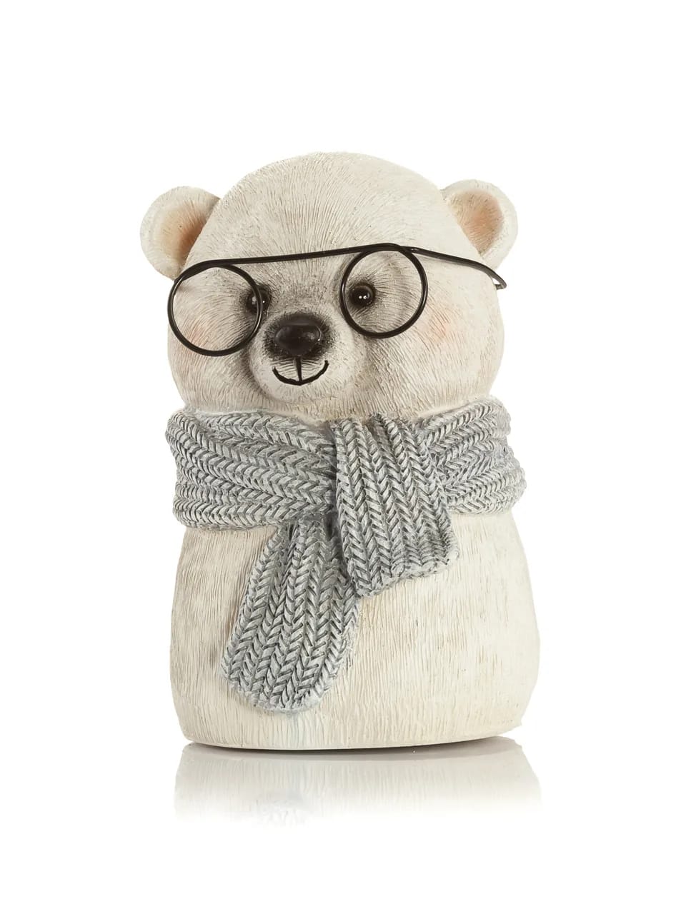Figurka miś zimowy w okularach TYMON 15 cm – zdjęcie 1