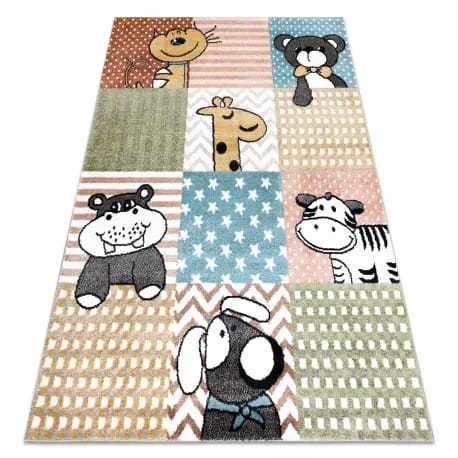 Dywan FUN Pets dla dzieci, zwierzęta multi kolorowy - 2 GATUNEK – zdjęcie 1