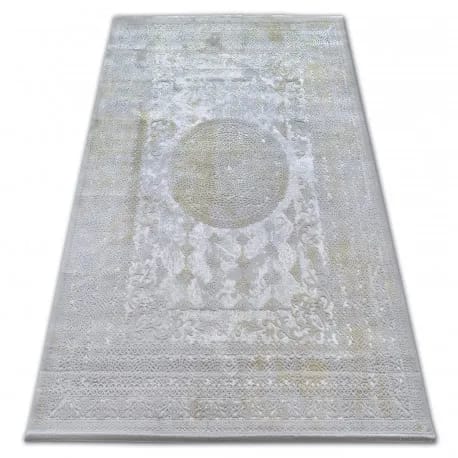 Dywan AKRYL VALENCIA 2328 ORNAMENT jasnoszary / musztarda – zdjęcie 1