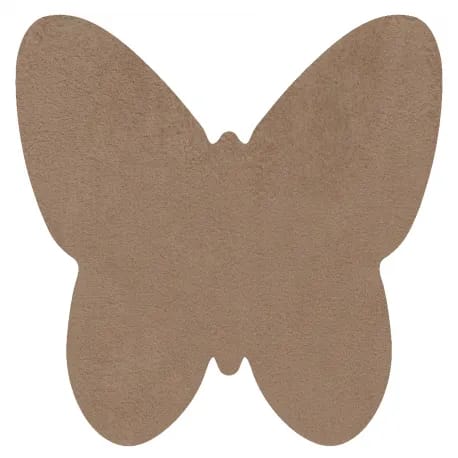Dywan SHAPE 3150 Motyl Shaggy - camel, beż pluszowy, antypoślizgowy, do prania – zdjęcie 1