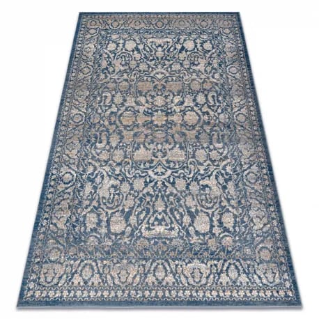 Dywan NAIN Ornament, ramka, vintage 7557/51644 beż / niebieski – zdjęcie 1