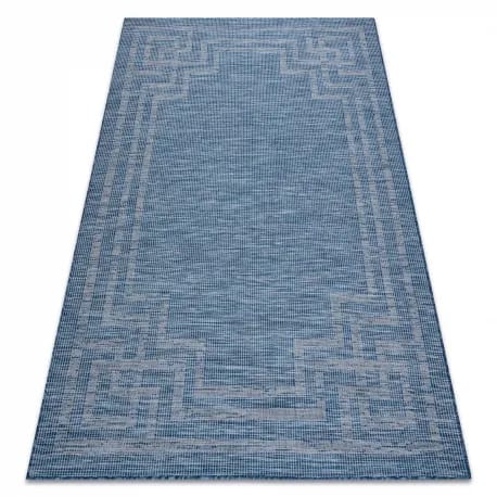 Dywan SZNURKOWY SIZAL płaskotkany PATIO 3071 grecki granat / beż – zdjęcie 1
